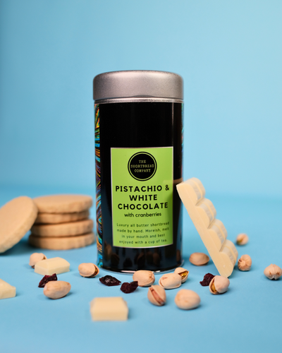 Pistachio & White Chocolate Shortbread